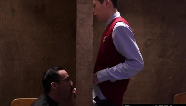 Altar blowjob confessions after church