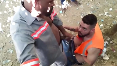 Interracial Fucking in Public Park