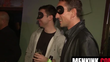 Bar strangers take turns banging and cumming on Mike Martin